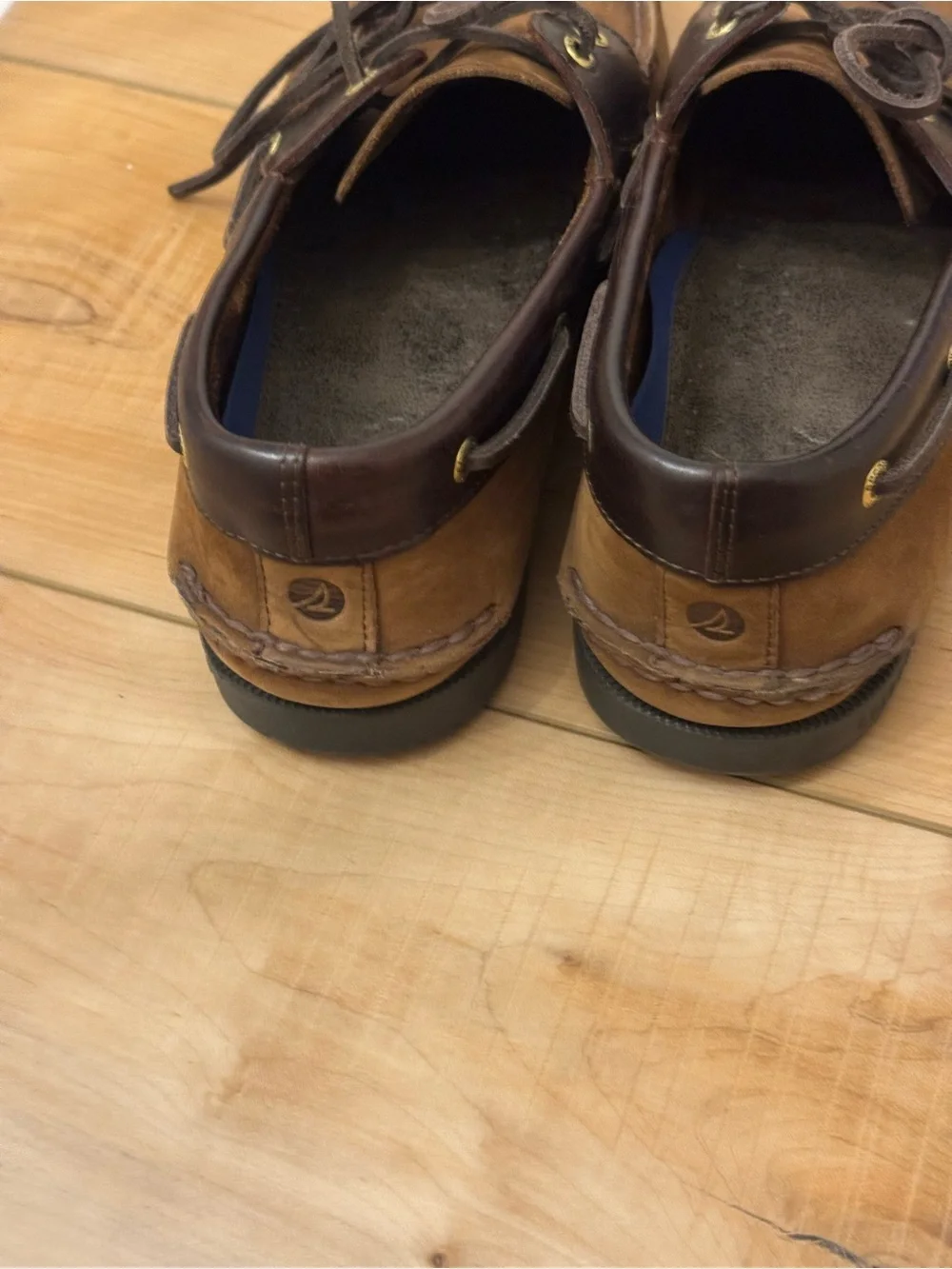 Sperry Brown Leather Boat Shoes